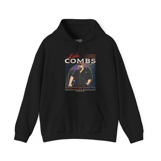 GROWIN UP AND GETTIN OLD TOUR - COMBS SIGNATURE TOUR DATES 2024 BLACK HOODIE